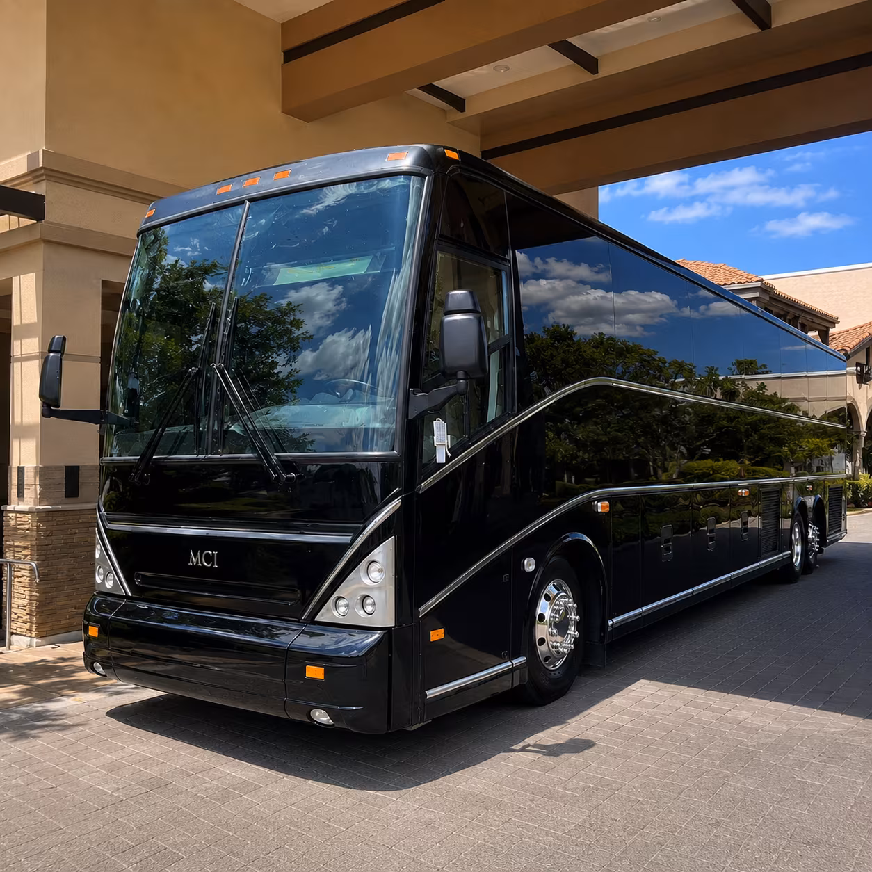 san jacinto charter bus rental exterior