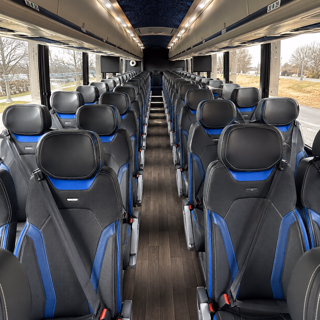 san jacinto charter bus rental inside