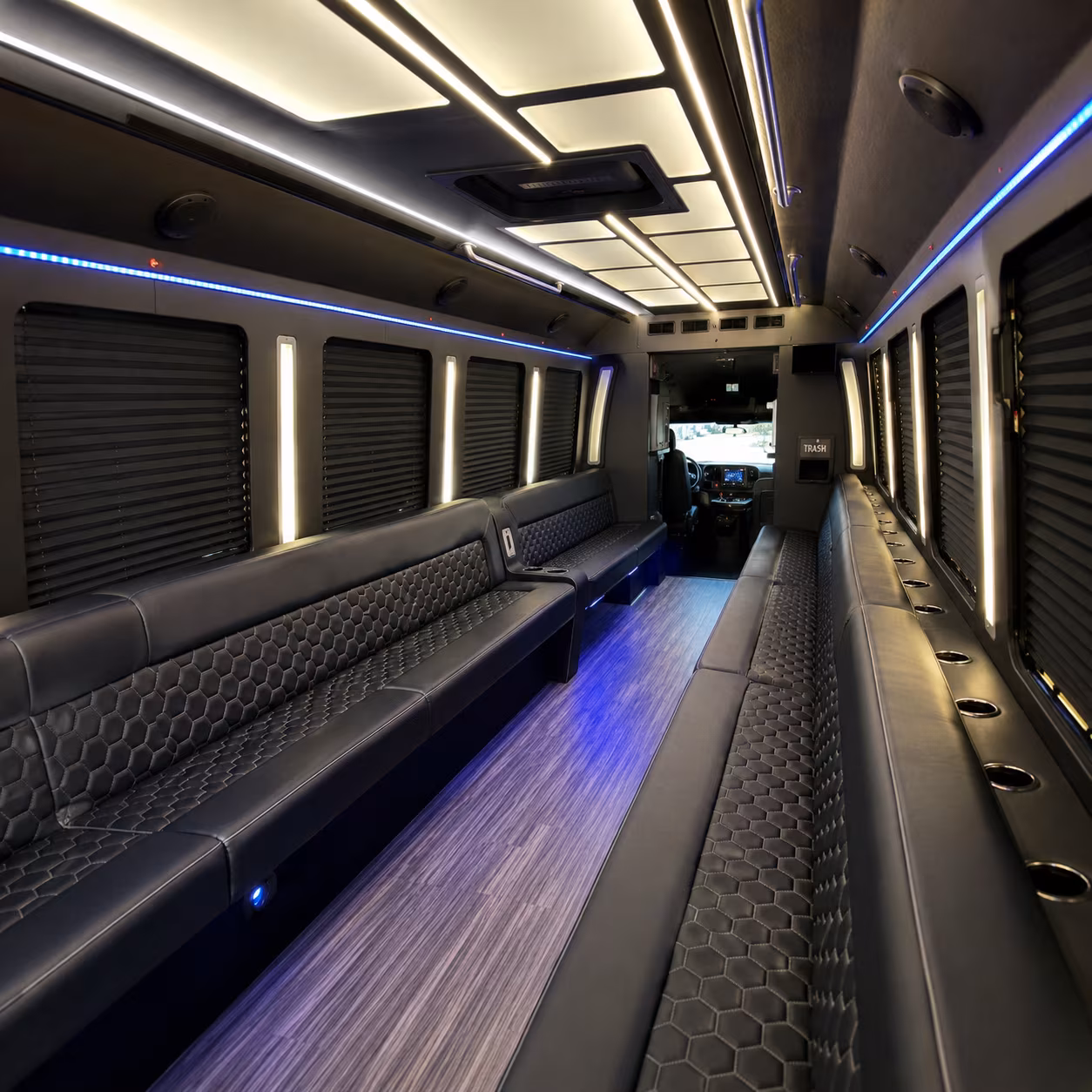 wedding party buses and sprinter vans for idyllwild mountain ceremonies